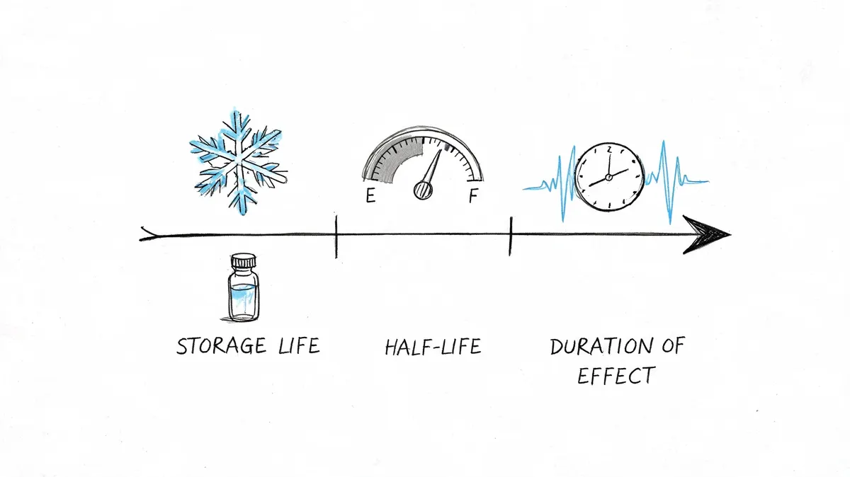 How Long Do Peptides Last? Storage and Half-Life Guide 2026