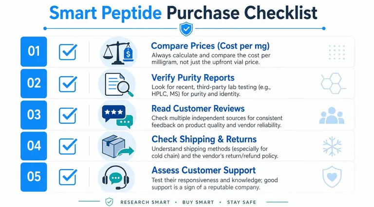 A Reproducible Checklist for Smart Peptide Purchases