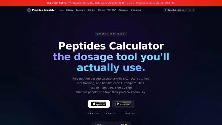 Peptides Calculator (PeptidesCalculator.app)